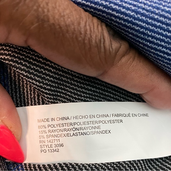 #514 ELOQUII Opposing Striped Knit Dress size 18 NWT - Picture 11 of 12